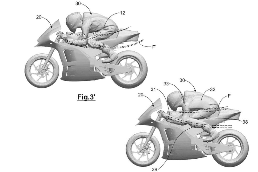 Aprilia Patent Aerodynamische Kombis 4
