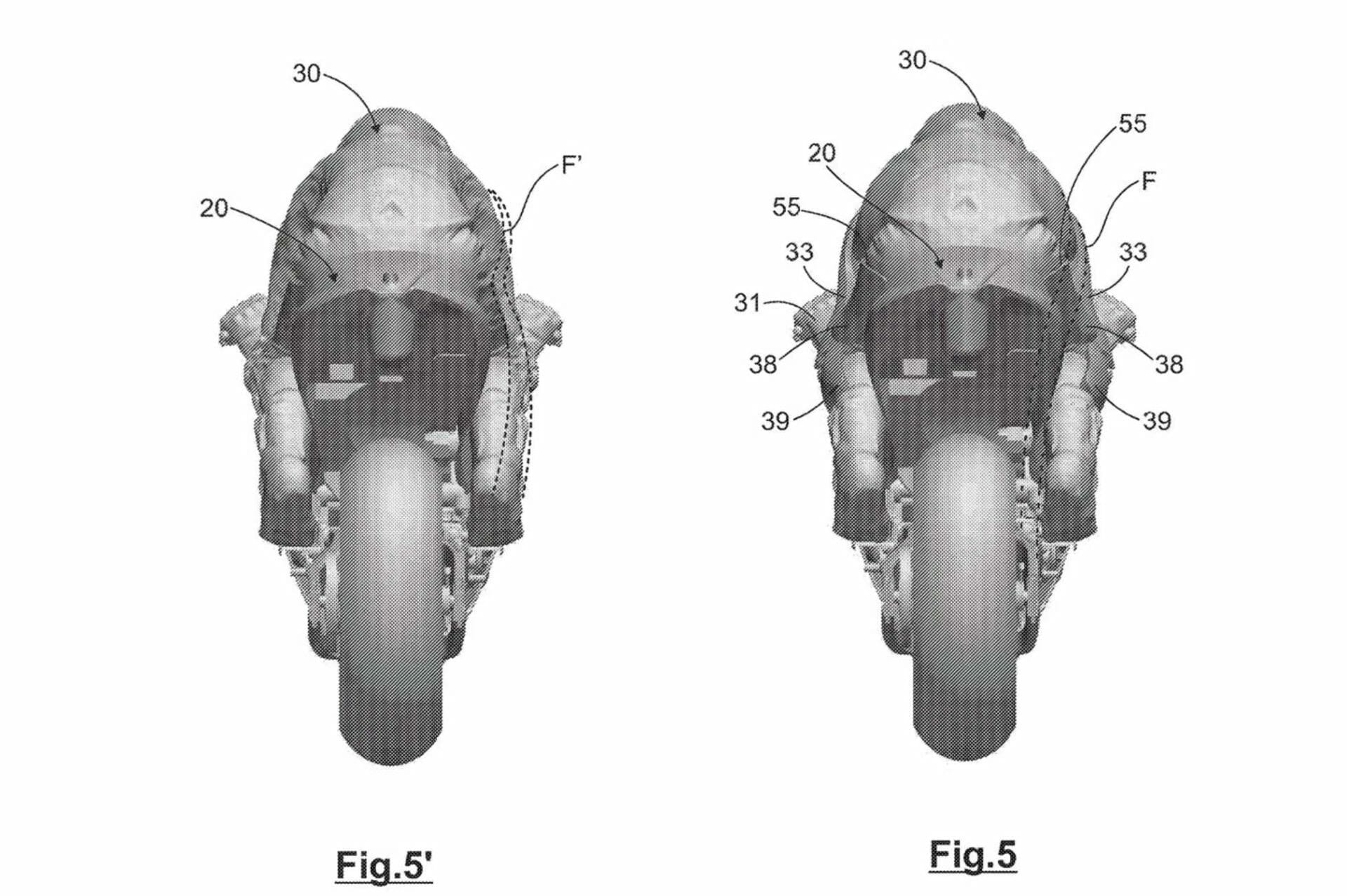 Aprilia Patent Aerodynamische Kombis 5