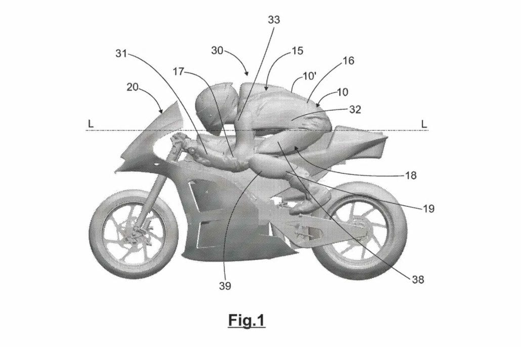 Aprilia Patent Aerodynamische Kombis 6