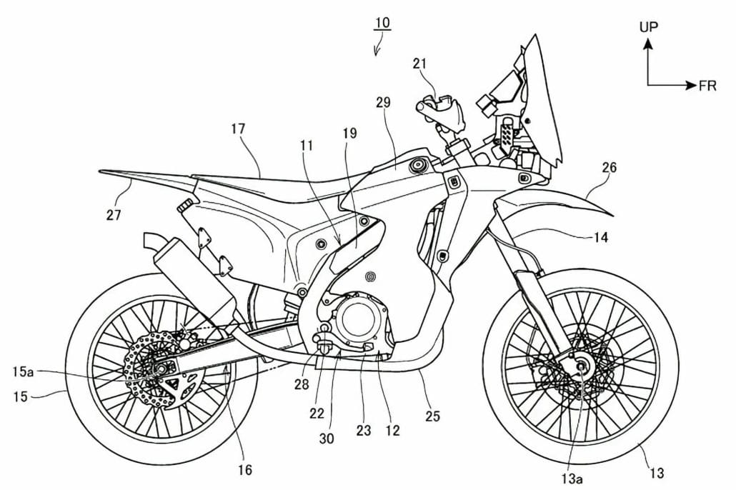 Honda takes off: New jump-control system for optimized off-road motorcycle control 46 Honda jumpcontrol patent 2 1