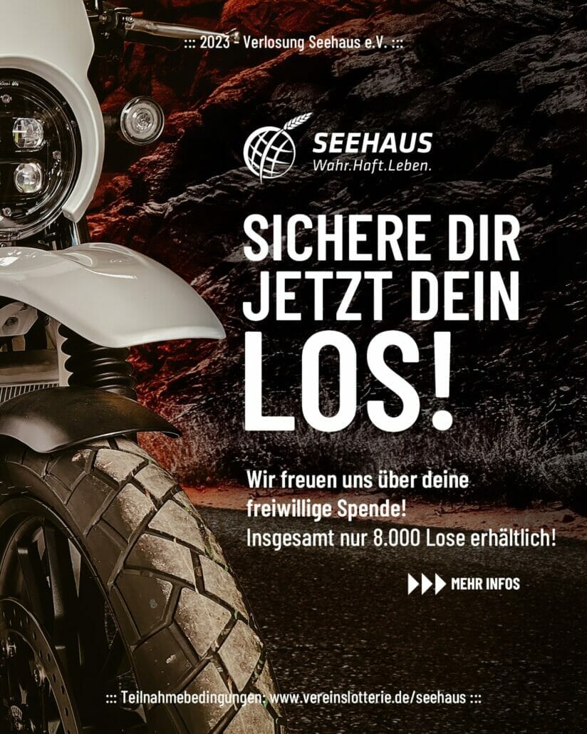 Glemseck 101: Ein Custom Bike - ein guter Zweck 2 2023 SeehausEV Honda Sabaku CL500 Scrambler Verlosung Teaser 02 1 Kopie
