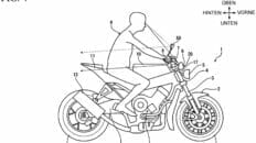 Honda Patent Spiegel an der Gabel 2 1