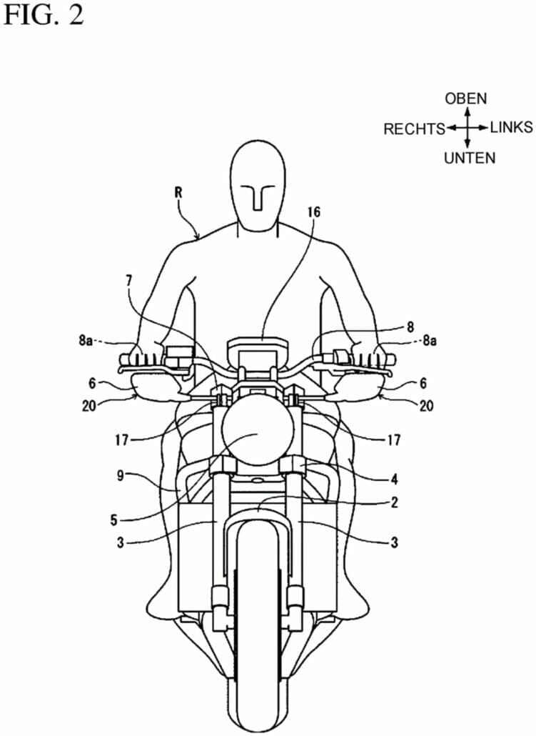 Honda Patent Spiegel an der Gabel 3 1