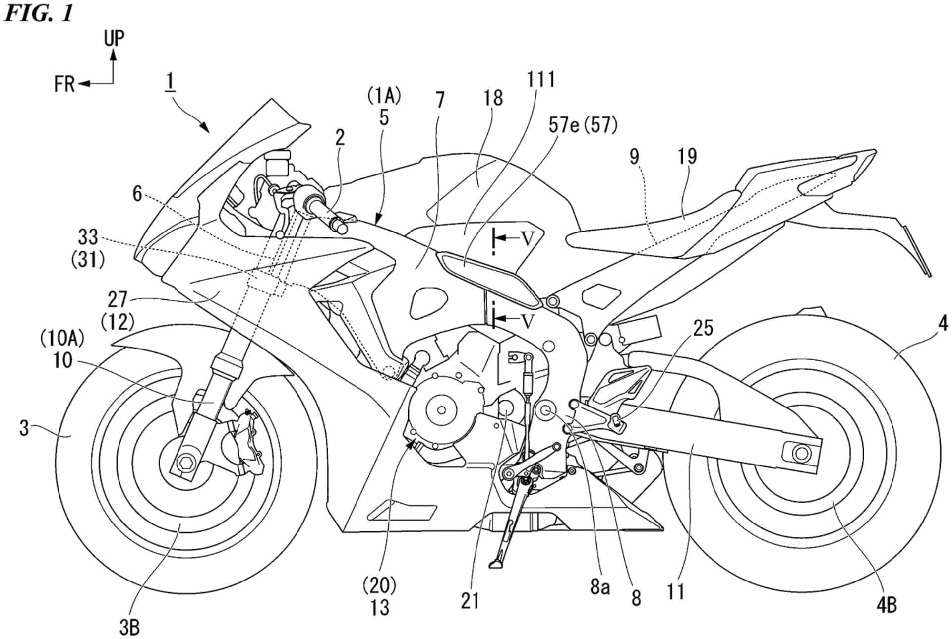 Patent – Honda puts you in the right riding position