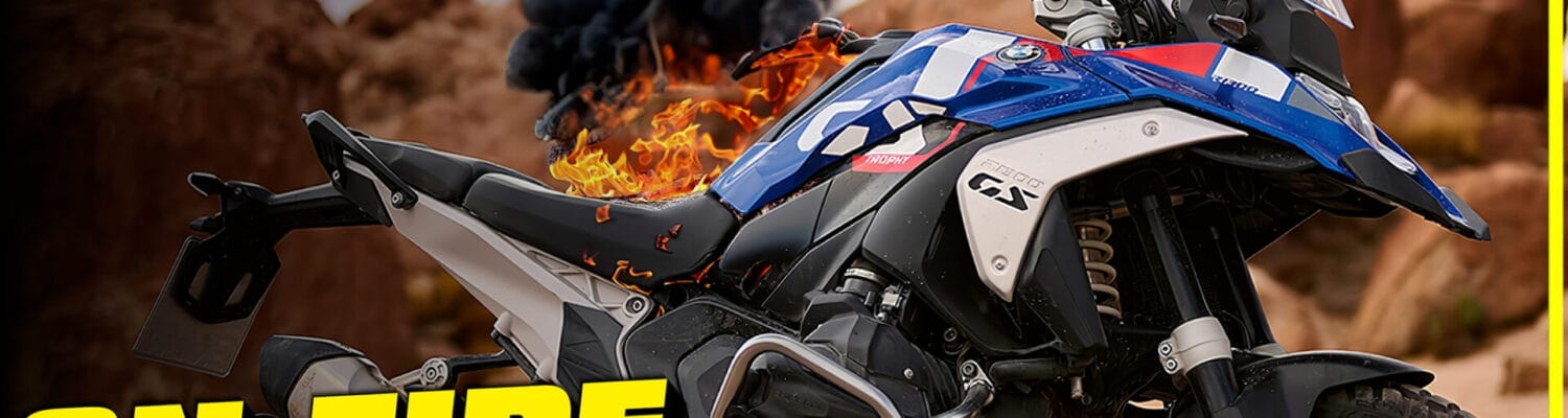 BMW R 1300 GS on Fire