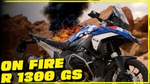 BMW R 1300 GS on Fire