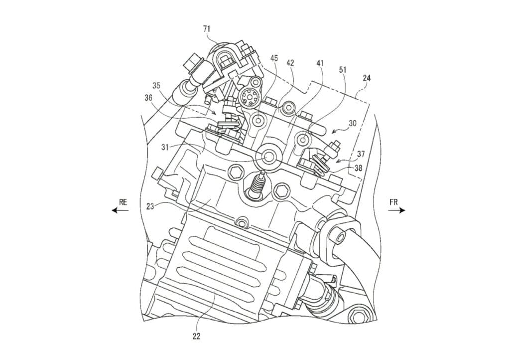 Suzuki entwickelt VVT-System für 250er-Motoren: Neue Technologie für V-Strom 250 und GSX-250R geplant 3 Suzuki VVT 250cc Patent 1 1